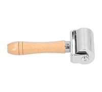 AMONIDA Leather Roller Press for Projects Premium Edge Smoothing and Bonding Tools Comfortable Solid Wood Handle 26mm and 60mm (Stainless Steel 2)