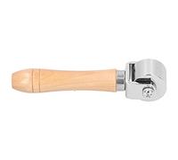 AMONIDA Leather Roller Press for Projects Premium Edge Smoothing and Bonding Tools Comfortable Solid Wood Handle 26mm and 60mm (Stainless Steel)