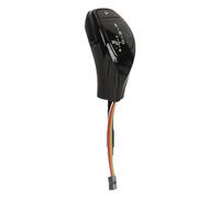 AMONIDA LED Gear Shift Knob Retrofit Kit with Thumb Type Shifter Lever and One Click Start Button for E90 E91 E92 E93 LHD, Ergonomic Design (Glossy Black 51118061119(Left), 51118061120)