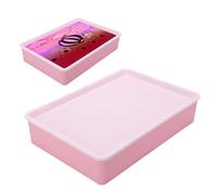 AMONIDA LED Light Box for Kids, Bright Sensory Table with USB Powered Sand Painting for Fine Motor Skill Development (Pink)