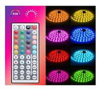 AMONIDA LED Light Strap, Easy to Install 5M 16 Multi Color LED RGB Light for Indoor (Assorted Color)