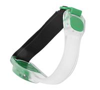 AMONIDA LED Safety Armband, Adjustable Reflective Silicone Wristband with Flashing Light for Night Running Cycling Walking, Outdoor Sports (Green)