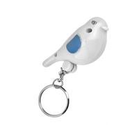 AMONIDA LED Whistle Key Finder Intelligent Voice Control Keychain with Battery, Exquisite and Durable Key Finder for Easy Retrieval, Suitable for Adults and Kids (White)