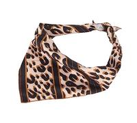 AMONIDA Leopard Pattern Durable Cotton Dog Bandanas Scarf Foldable Portable Pet Bibs for Party, Weddings, and Travel S 23.2 X 15.7 Inches (S)