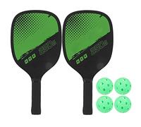 AMONIDA Lightweight Poplar and Plastic Racket Set with Non Slip Grip for Extended Play Time for Beginners and Advanced Players