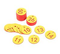 AMONIDA Livestock Number Tag ABS Beekeeping Supplies for Efficient Animal Identification 20Pcs/Bag (1-50/pack)
