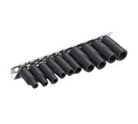 AMONIDA Magnetic Tap Socket Set Efficient Magnetic Functionality for Auto Repair, 10pcs Alloy Steel Tap Socket Set for Tight Spaces, Workshop