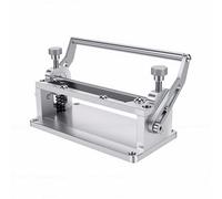 AMONIDA Manual Leather Skiver for Leathercraft Artisans Making Belts Straps,Adjustable Thickness Leather Splitter Tool,Hand Operated with Alloy,Enlarged Base for Stable Support