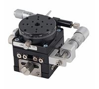 AMONIDA Manual Trimming Platform XYR 3-Axes Linear Stage Table φ40mm for Fine-Tuning Precision Movement Testing Equipment