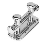 AMONIDA Marine Double Cross Bollard, Heavy Duty 316 Stainless Steel Boat Mooring Cleat with High Polished Surface, for Deck Dock Hardware Watercraft Yacht, 14.5x6.1x8.5cm