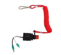 AMONIDA Marine Kill Switch Key Lanyard, Premium ABS Material, Emergency Stop Switch for Outboard Engines, Lightweight 8.5cm Size