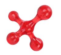 AMONIDA Mini Handheld Massager Portable for Neck Waist Leg Foot - Lightweight ABS Ball Massager for Whole Body Relief (Red)
