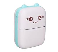 AMONIDA Mini Printer, Pocket Printer High-speed Paper Output Self-adhesive 1000mAh Rechargeable Battery (Blue)