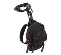 AMONIDA Mini Wallet Lanyard Bag Durable Zipper Closure Ideal for Keys Cards and Lipsticks Black Oxford Cloth 1 Set