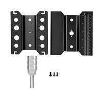 AMONIDA Model Car Repair Station with Adjustable Height and Rotating Features for 1/8 1/10 Scale RC Cars Stable Work Platform (Black)