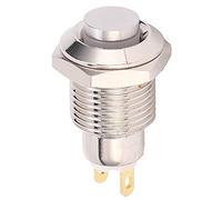 AMONIDA Momentary Push Button 10mm Metal Inching Start Switch for Doorbells Access Control and Device Activation