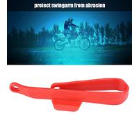 AMONIDA Motorcycle Chain Slider Protector Durable Lightweight Rear Swingarm Cover for BSE Bosuer BBR CRF70 KLX TTR Bikes (Red)