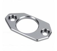 AMONIDA Motorcycle CNC Aluminum Alloy Exhaust Tip Cover Heatproof Protector for ADV350 2021-2026 Stylish Black Inner Cover for Mud Prevention (Silver)