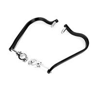 AMONIDA Motorcycle Hand Guard 2pcs Modified Anti Fall Protector for Most Off-Road Vehicles Aluminum Alloy Black Silver Red (Black)