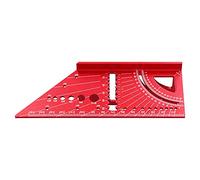 AMONIDA Multi Angle Measuring Ruler, Multi Angle Measuring Tool, Woodworking Square Size Measure Ruler Aluminum Alloy 3D Mitre Woodworking Tools 45 90 Degree Tool