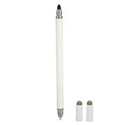 AMONIDA Multifunctional Stylus Pen for Mobile Phones and Tablets Accurate Positioning Lightweight Design Black Aluminum Alloy 4 in 1 (White)