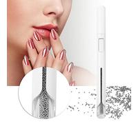 AMONIDA Nail Dotting Pen for Beautiful Nail Tips, Durable Metal Tool for Manicure At Home or Salon, 0.8mm Steel Balls, Black (Black)