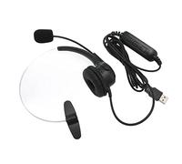 AMONIDA Noise Cancelling USB Headset with Microphone for Clear Calls and Online Meetings, Perfect for Call Centers, Plug and Play