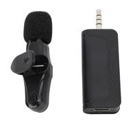 AMONIDA Noise Reduction Wireless Lavalier Microphones with High Sensitivity for Live Streaming and Public Speaking Events