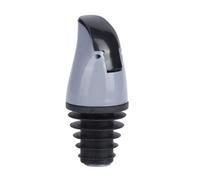 AMONIDA Oil Bottle Pourer Stopper, Anti Leakage Spout with Good Sealing, Smooth Oil Output Pourer, Ideal for Wine Soy Sauce Vinegar Bottles Kitchen Accessory (Grey)