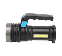 AMONIDA Outdoor LED Flashlight, Wide Uses Multiple Modes USB Charging LED Flashlight IPX4 Waterproof Durable Anti Slip for Camping