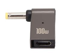 AMONIDA PD USB Type C Female to DC Adapter Durable Fast Charging Cable for Office Work Aluminum Alloy (4 * 1.7mm)