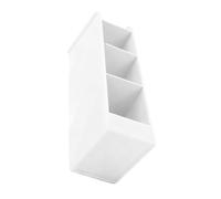 AMONIDA Pen Holder Candy Color Simple Practical Storage Box for Student Stationery Organization 5cm X 9cm X 20cm (White)