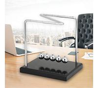AMONIDA Pendulum Ball Decorative Craft - Solid Steel Ball for Home Office Desk Decoration - for Kids and Friends, Size 5.51" X 4.72" X 5.71"