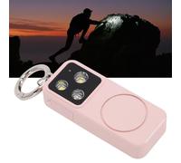 AMONIDA Personal Safety Alarm, 150dB Siren Keychain Alarm with LED Light with Strobe Light Rechargeable 500mAh Lighting Modes Safety Keychain for Women Men Kids Tr (Pink)