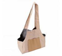 AMONIDA Pet Carrier Bag Cat Purse Bag Cat Tote Carrier Purse Single Shoulder Hand Held Car Attachment with Mat, Ideal for Small Medium Pets Cats