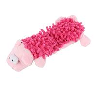 AMONIDA Pet Cat Plush Toy Cute Animal Shape with Sound Device for Small Dogs and Cats Soft Non- Plush Material 1 Unit (Roseate Pig)
