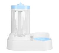 AMONIDA Pet Food Water Dispenser 2 in 1 Large Capacity Automatic Feeder for Dogs Cats 1L Water 2L Food Premium PP (Blue)