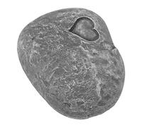 AMONIDA Pet Memorial Garden Stone Weatherproof for Inscription in Backyard Resin 1 Unit (Love Stone Grey)