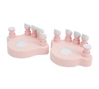 AMONIDA Piano Finger Training Device, Professional Anti-Folding Exerciser for Strengthening Hands, Suitable for Beginners and Amateurs, Made of ABS and Silicone, 2 Units (Pink)