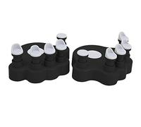 AMONIDA Piano Finger Training Device, Professional Anti-Folding Exerciser for Strengthening Hands, Suitable for Beginners and Amateurs, Made of ABS and Silicone, 2 Units (Black)