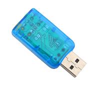 AMONIDA Plug and Play Digital USB Sound Card with 3D Virtual 5.1 CH Sound Track for PC Users