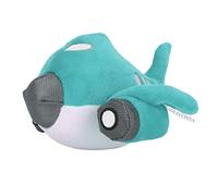 AMONIDA Plush Dog Squeaky Toy Interactive Airplane Shape Bite Resistant Chew Toy for Happy Puppies Plush Material (Blue)