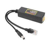 AMONIDA POE Splitter High Pressure 60V for Fast Ethernet Data Transmission 10/100M Suitable for Small Network Equipment ABS 24-60V