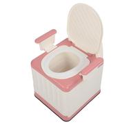 AMONIDA Portable Bedside Commode with Soft Padded Seat Anti Slip Design for Adults in Bathroom and Outdoor Settings