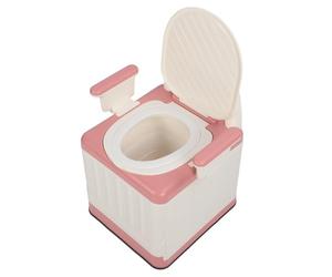 AMONIDA Portable Bedside Commode with Soft Padded Seat Anti Slip Design for Adults in Bathroom and Outdoor Settings