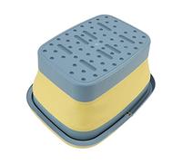 AMONIDA Portable Foot Bathtub Silicone Foot Spa Basin for Household and Camping 23cm Unfolded Height (Green)
