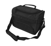 AMONIDA Portable Hairdressing Tool Storage Bag Compact Scissors Organizer for Stylists Black Micro-Fibre 1 Pack (Black)