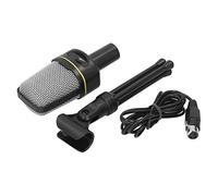 AMONIDA Portable Studio Recording Microphone Kit with Tripod for Podcasts and Speech, 250g, Black, 1 Piece (Black)