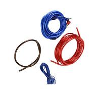 AMONIDA Premium Audio Wiring Kit, Anti-Interference Amplifier Cable Set for Car Game Systems, Made of Materials, 5 Pieces