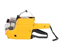 AMONIDA Price Tag Gun Efficient Double-Line 10 Digits Label Maker for Office Retail Store, Ideal for Marking & Pricing, Made of ABS Material (Red) (Yellow)